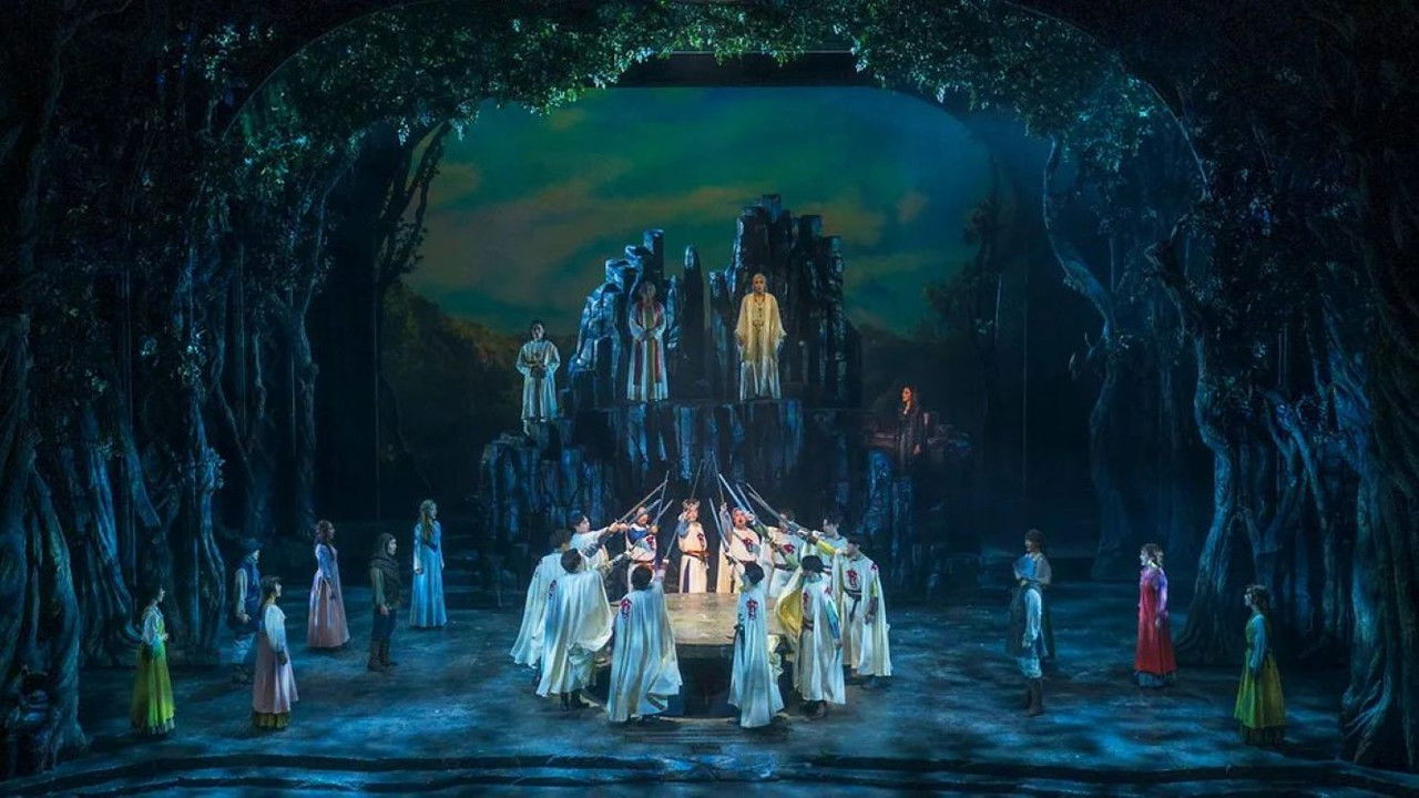 Xcalibur: The Musical Live backdrop