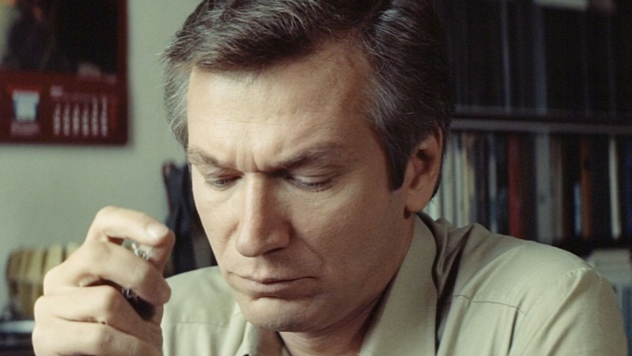 The Interviewer backdrop