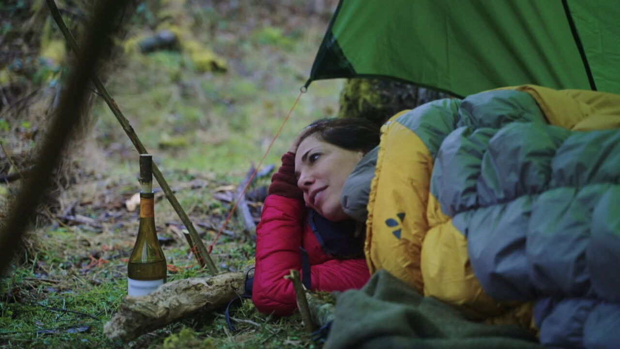 Saar in het bos backdrop