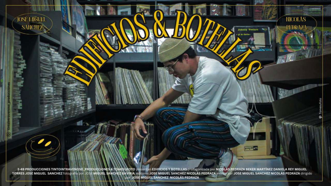 Edificios Y Botellas backdrop