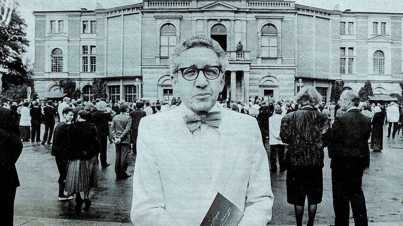 The Remarkable Journey of Bernard Levin backdrop