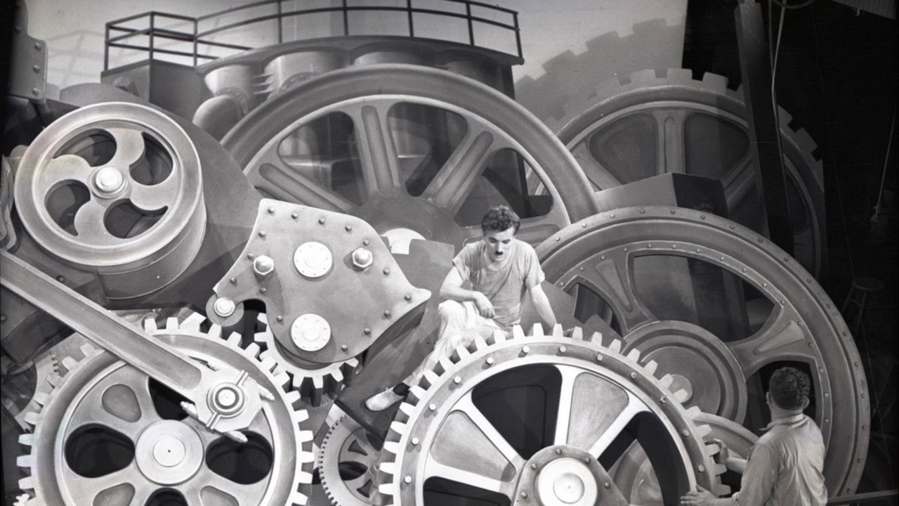 Chaplin et "Les temps modernes", La voie du silence backdrop