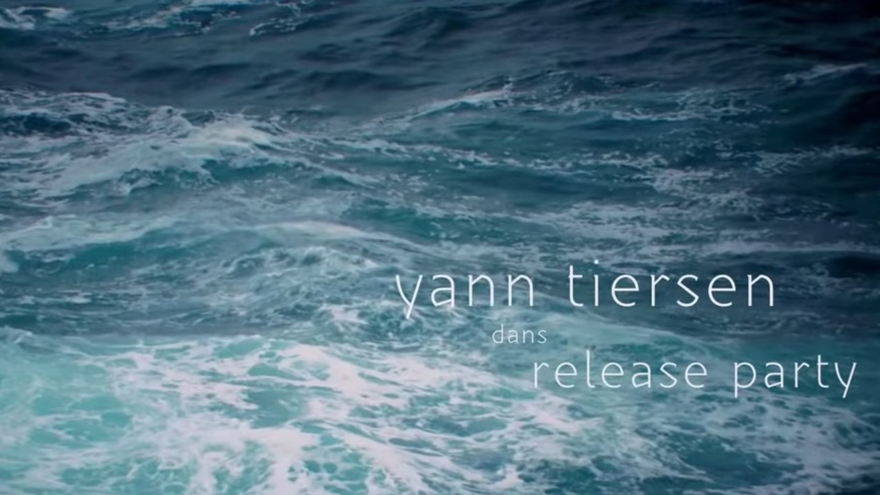 Yann Tiersen in release party backdrop