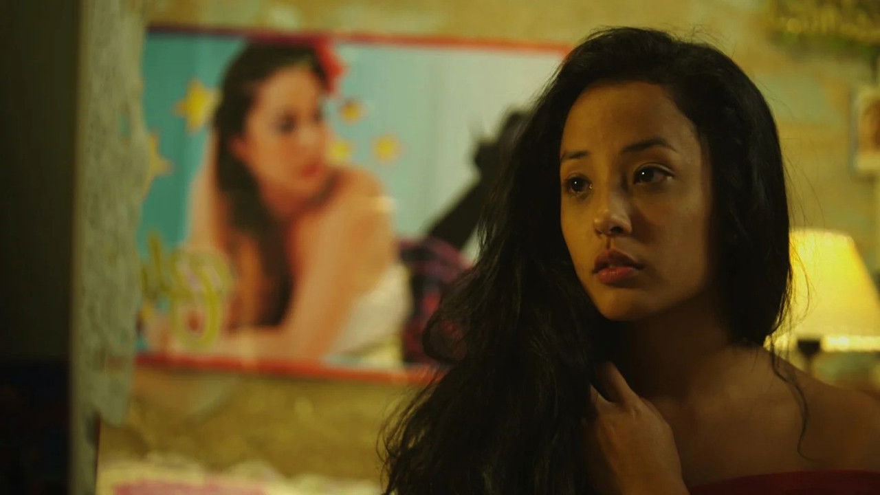 La niña de tacones amarillos backdrop