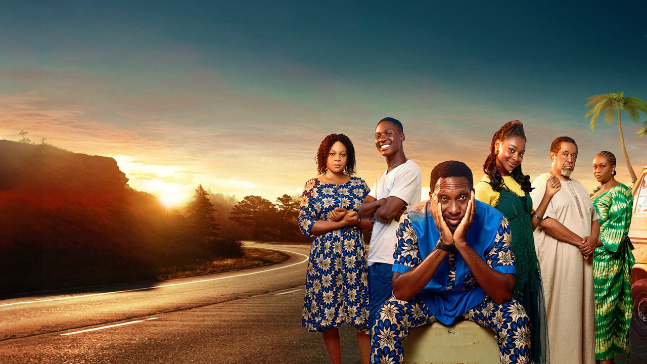 A Danfo Christmas backdrop