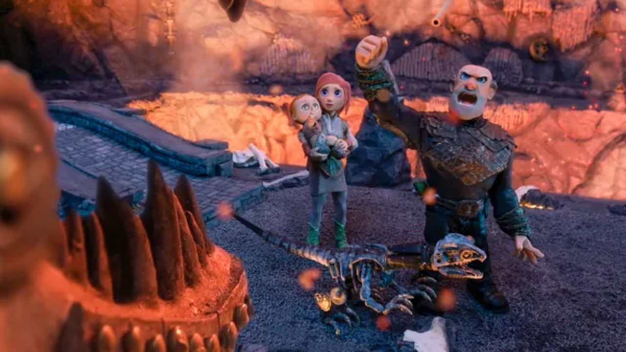 Saurus City backdrop