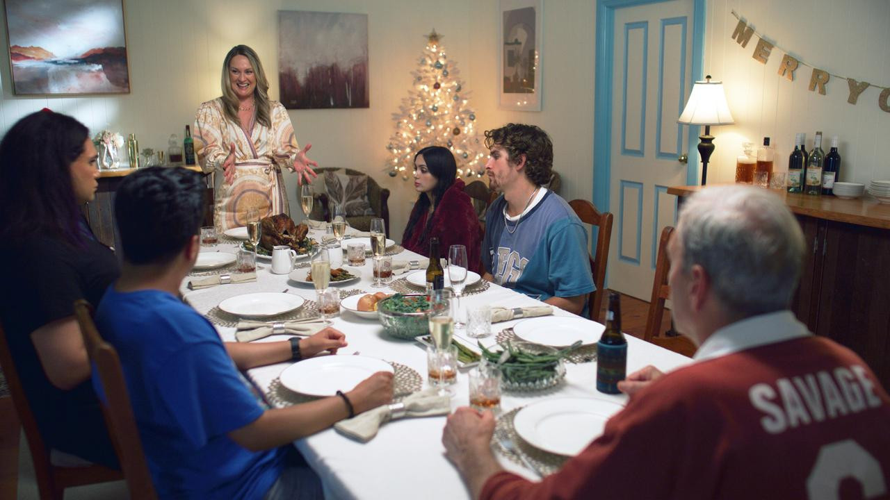 A Savage Christmas backdrop