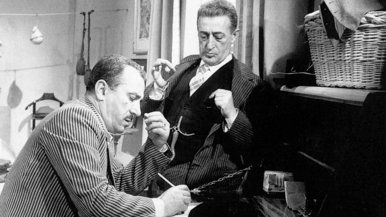 Toto, Peppino, and the Hussy backdrop