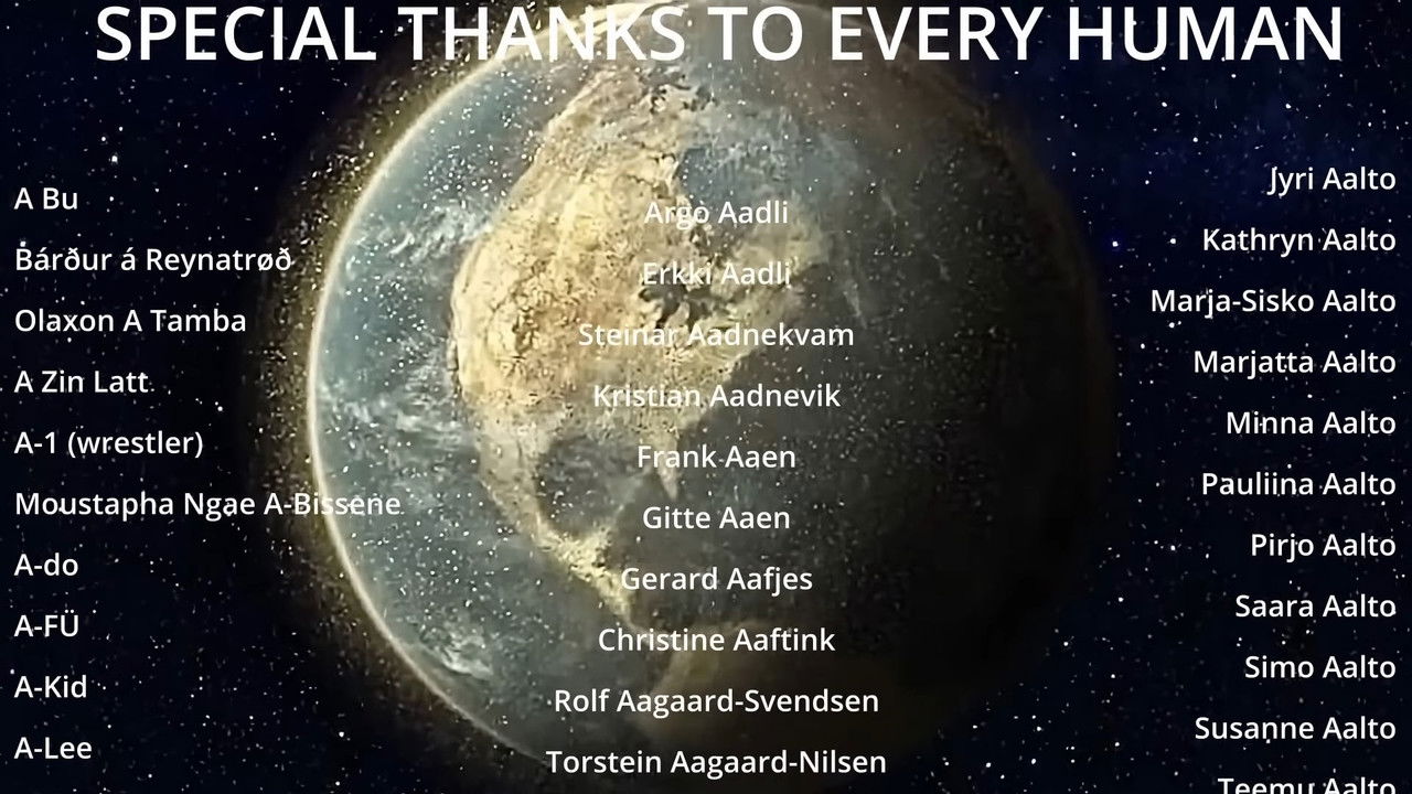 Earth End Credits (Extended) backdrop