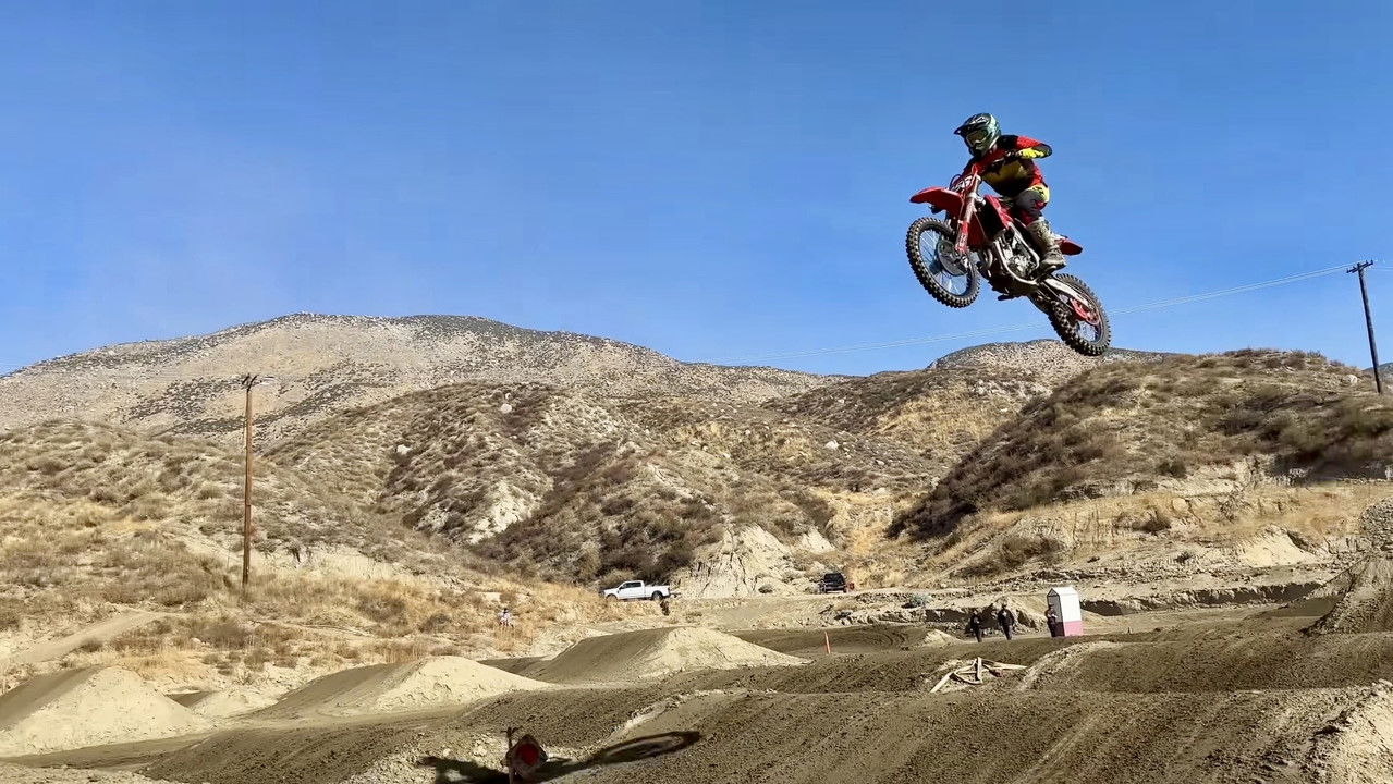 My First Quad at Hemet Supercross? - Baz in SoCal backdrop
