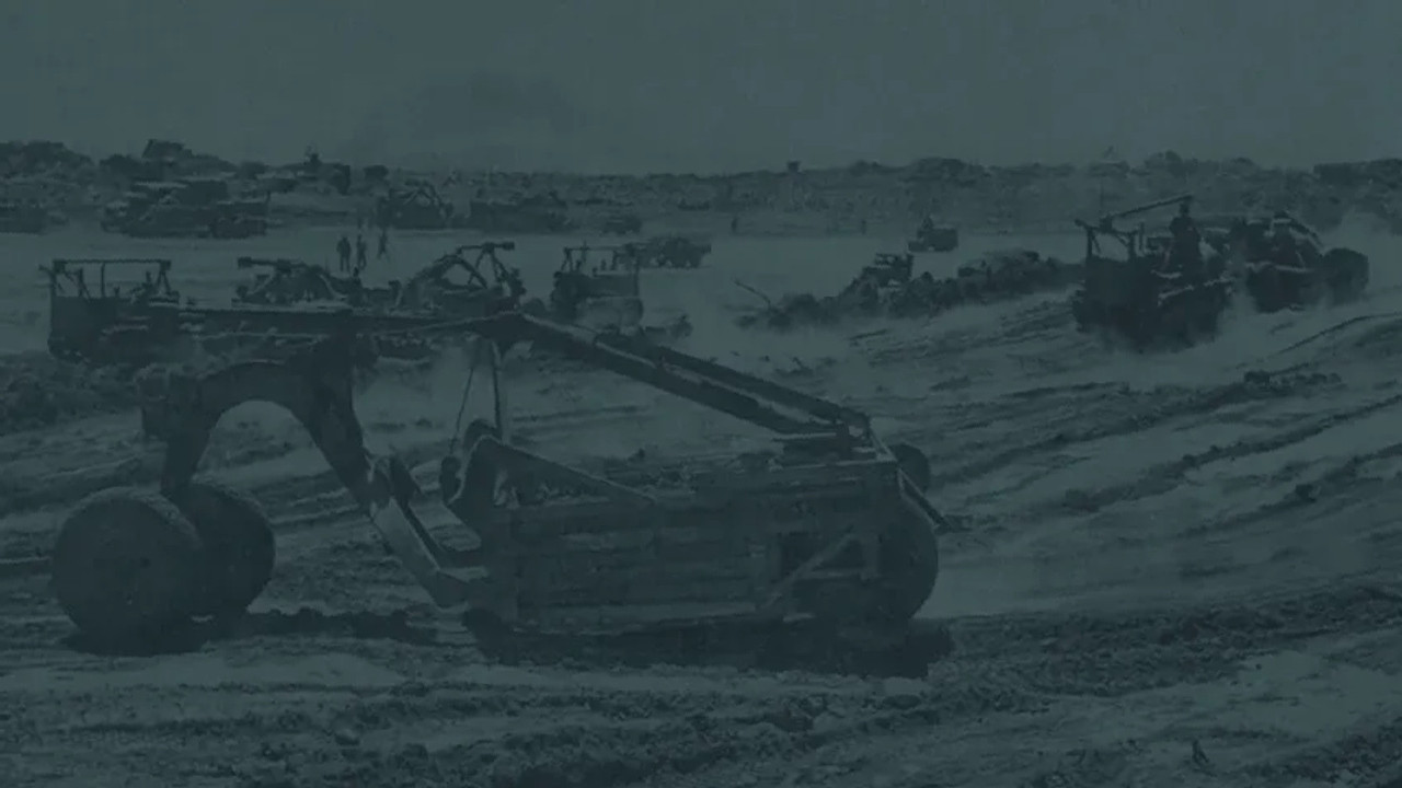 The Seabees on Iwo Jima backdrop