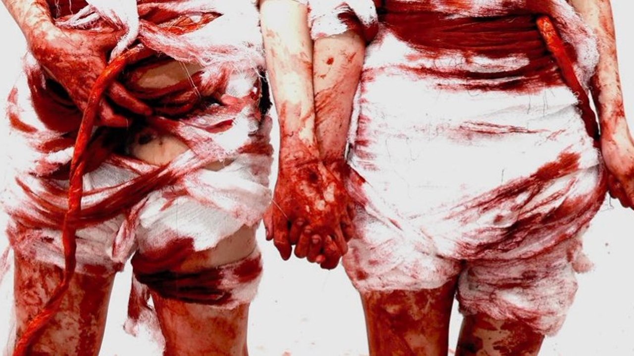 2 Girls 1 Gut backdrop