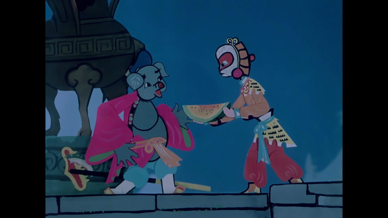 Pigsy Eats Watermelon backdrop