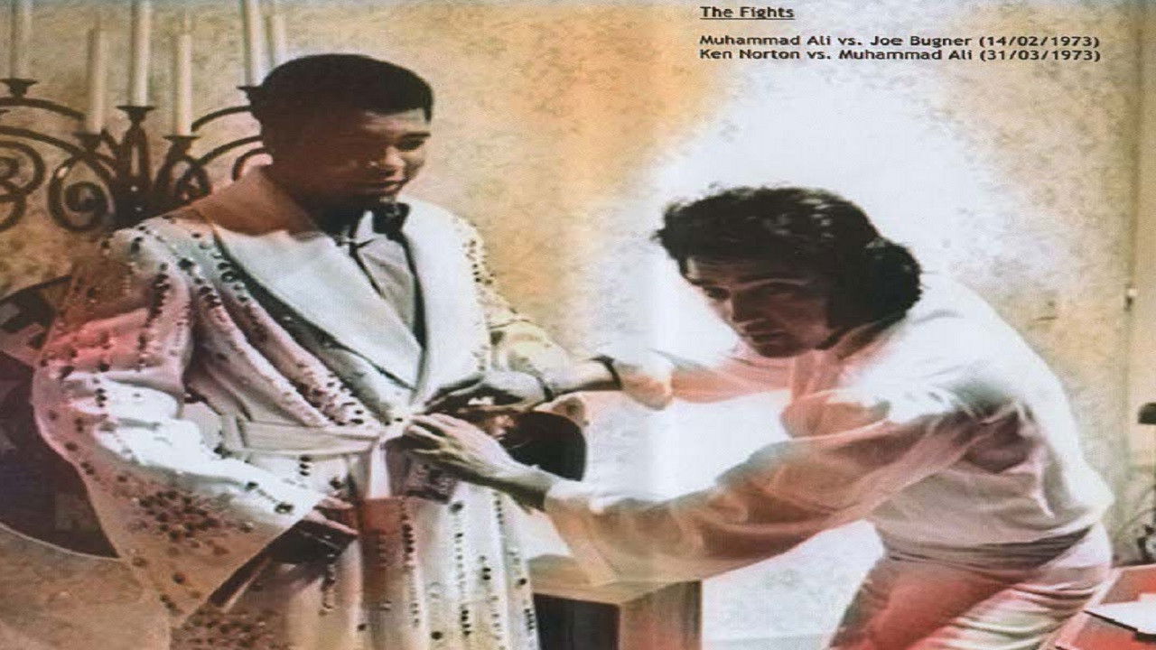 The Champ and the King backdrop