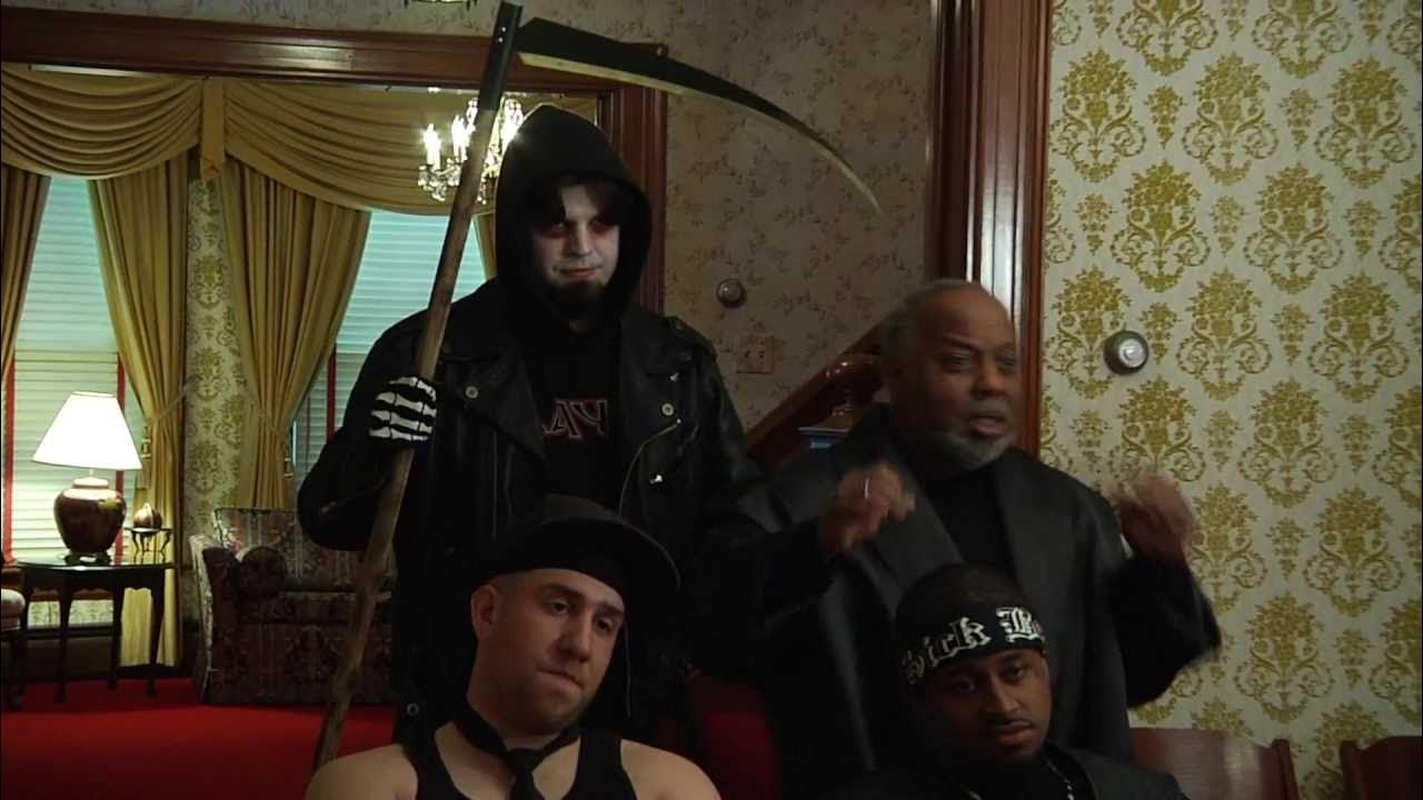 Scrooge in the Hood backdrop