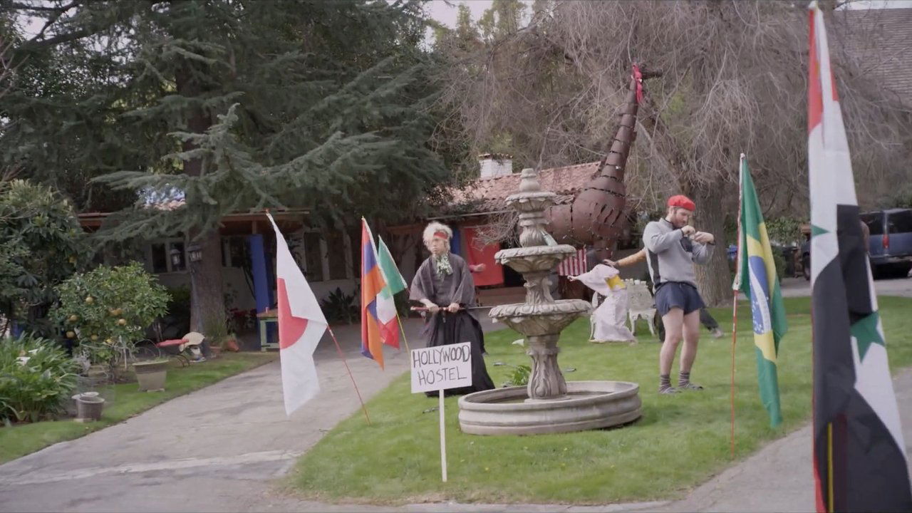 Hollywood Hostel backdrop