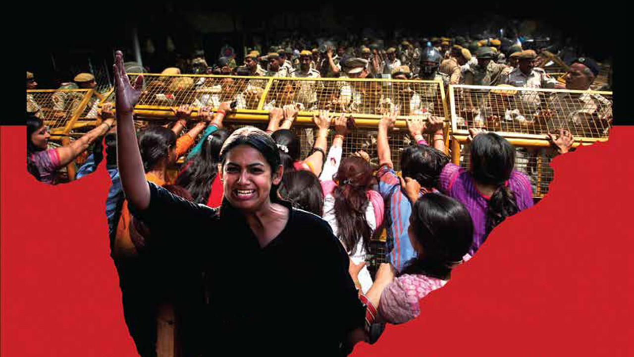 Daughters of Mother India backdrop