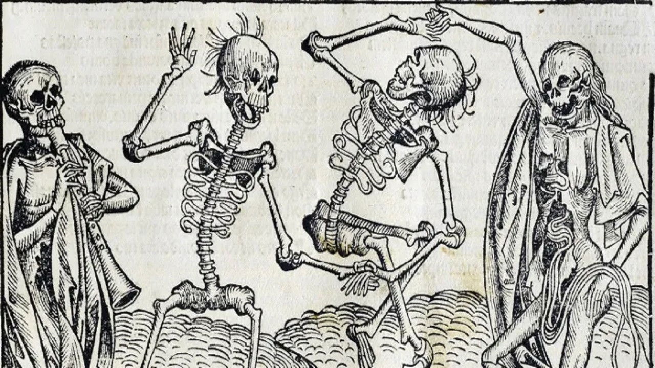 The Death Dance backdrop