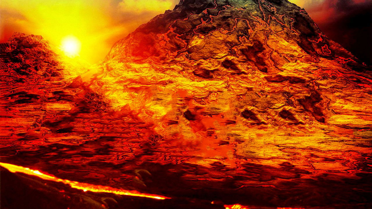 Lava Land - Glowing Hawaii backdrop