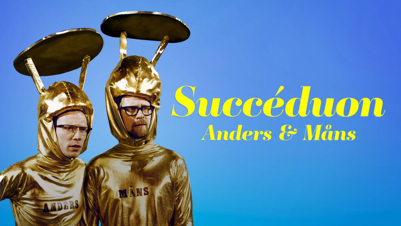 Succéduon med Anders och Måns backdrop