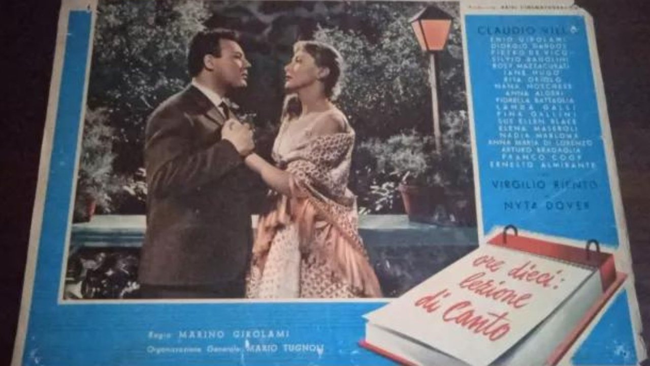 Ore 10: lezione di canto backdrop