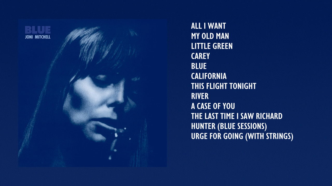 Joni Mitchell: Blue backdrop