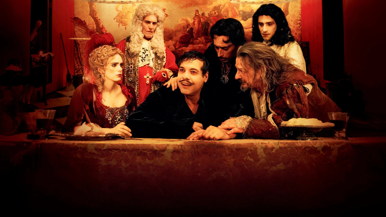 Molière's Last Stage backdrop