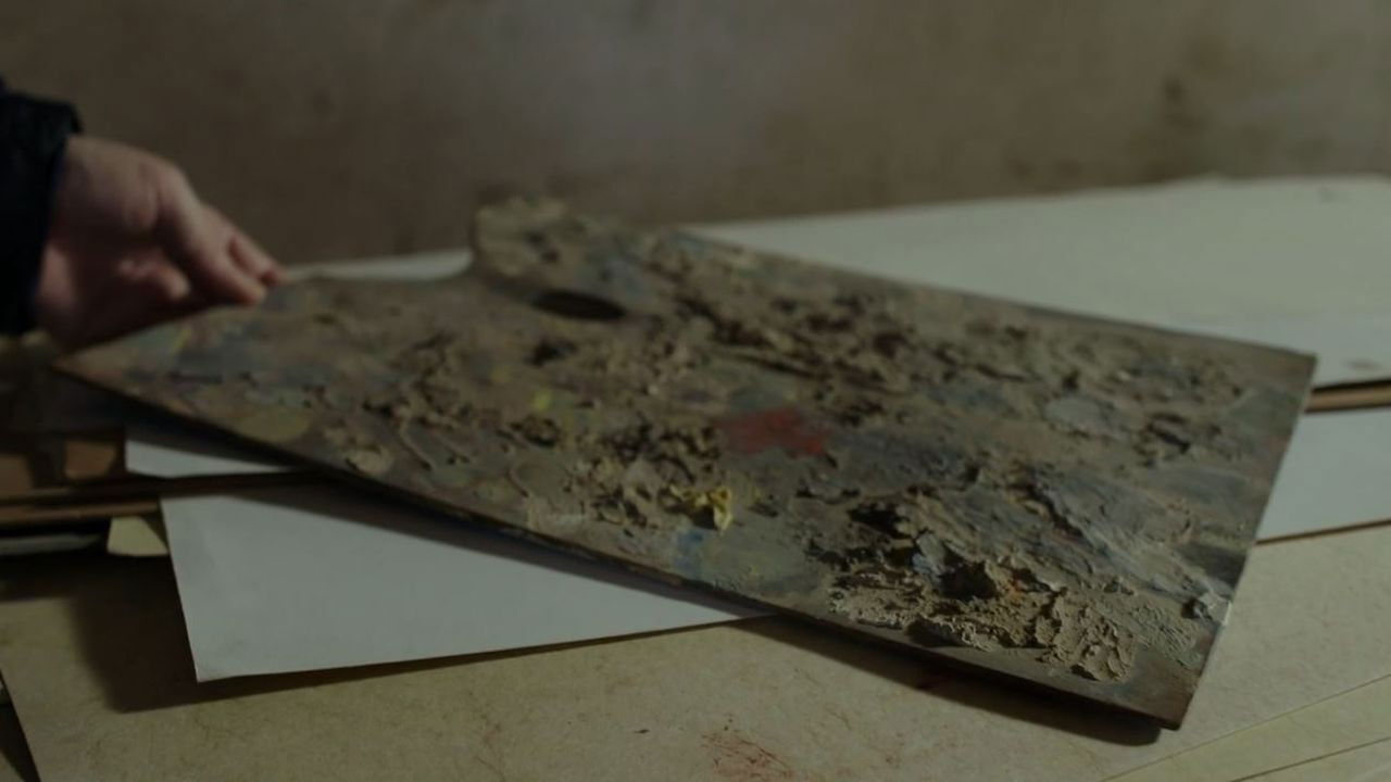 Il venditore di colori backdrop