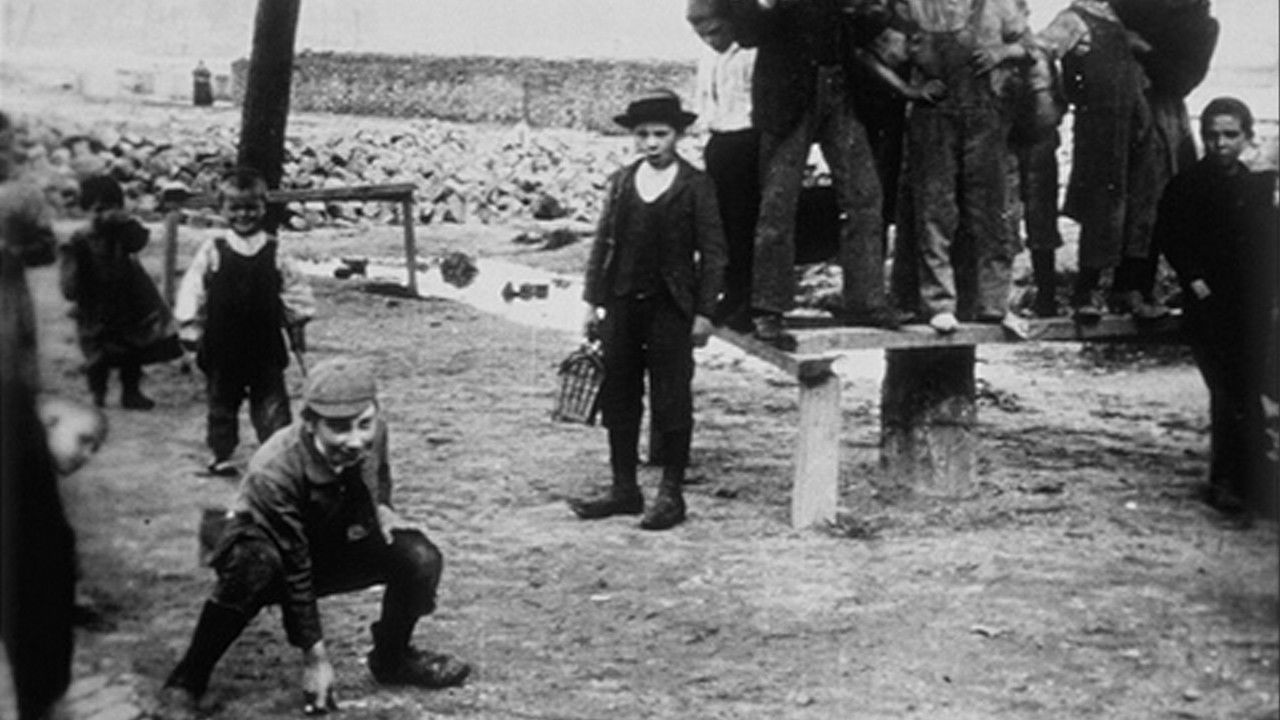 Children Playing Marbles backdrop