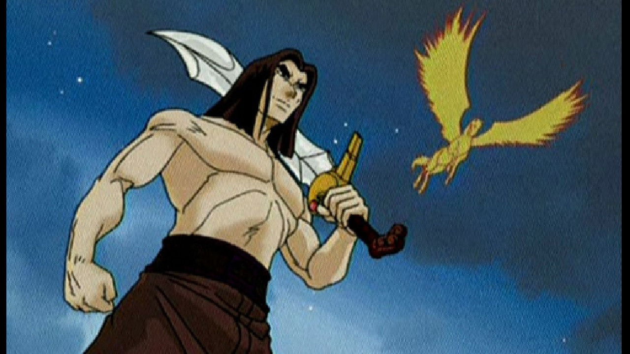 Beauty and Warrior backdrop