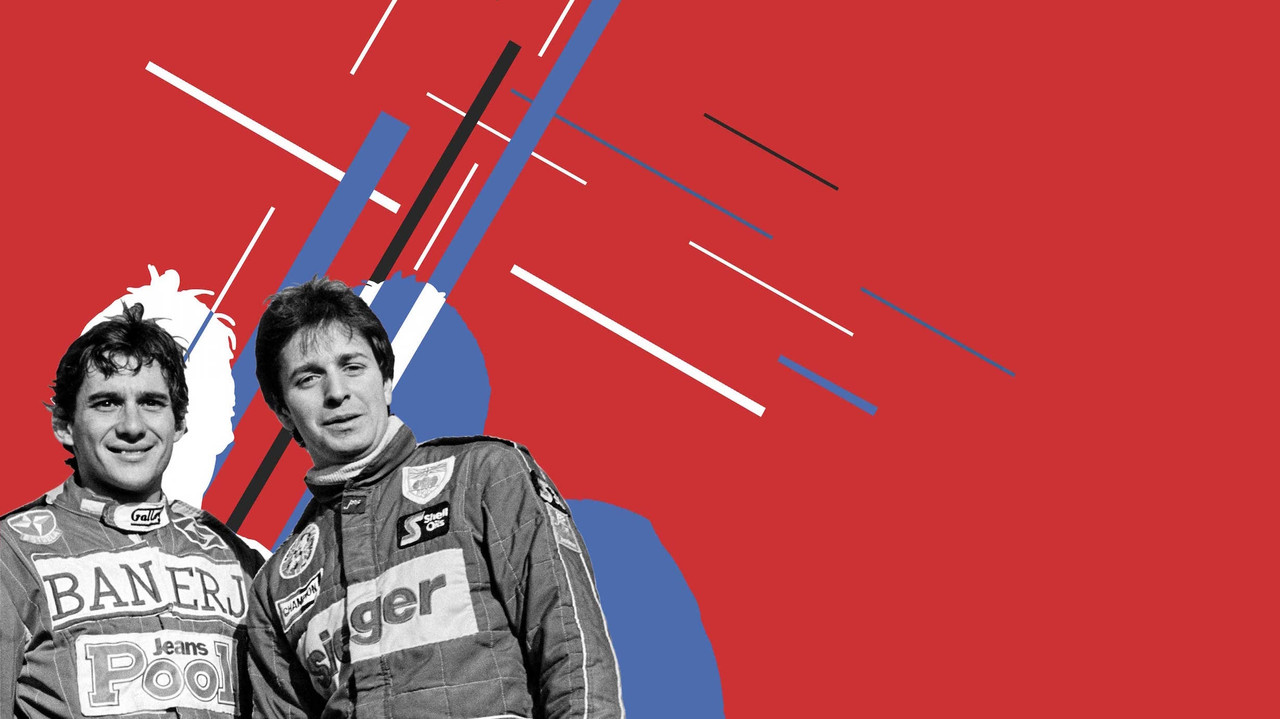 Senna vs Brundle backdrop