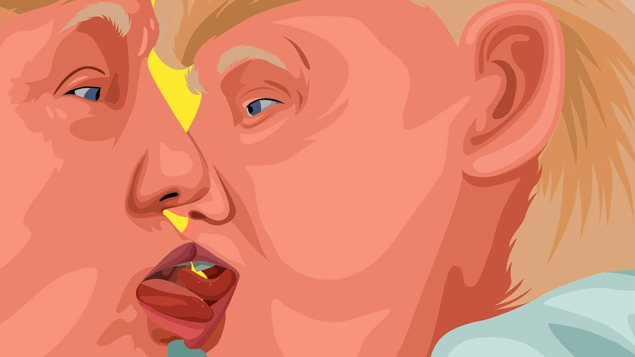 Trump Blows Trump backdrop