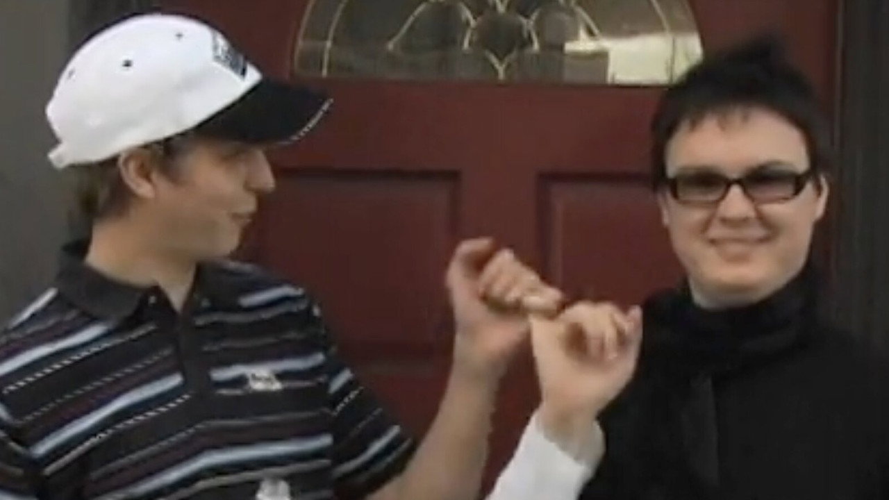 Clark and Michael backdrop