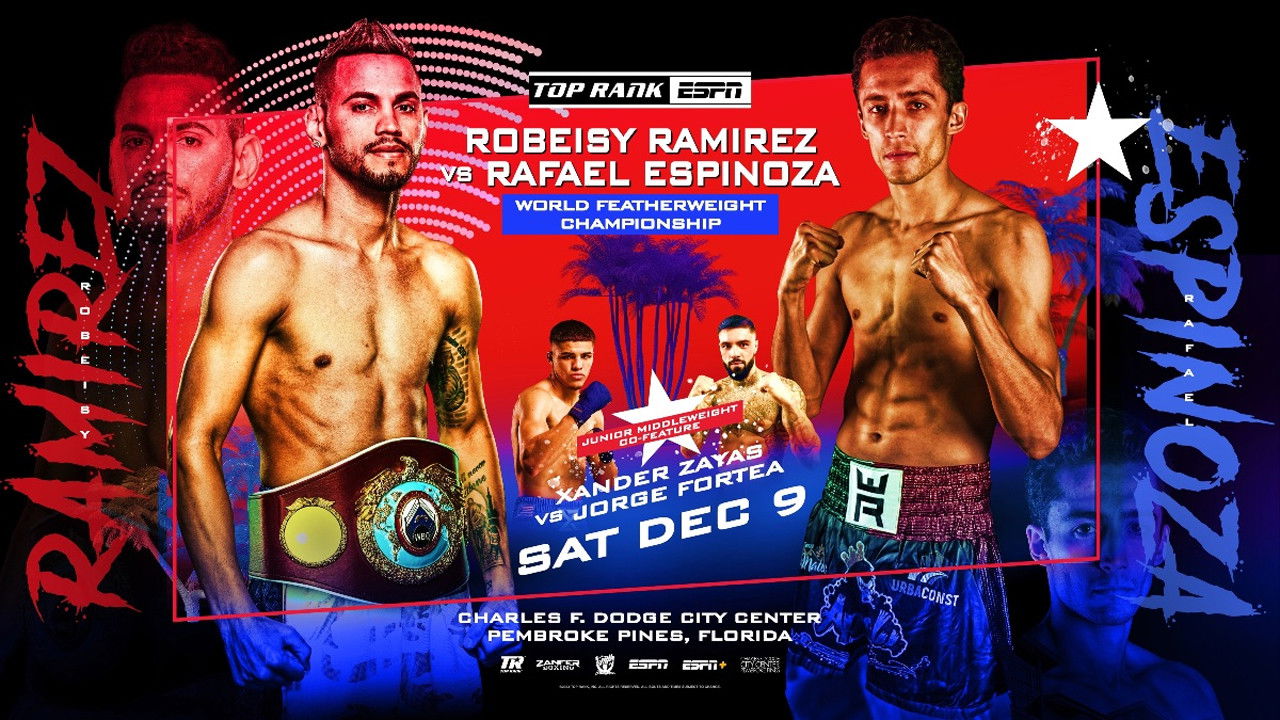 Robeisy Ramirez vs. Rafael Espinoza backdrop