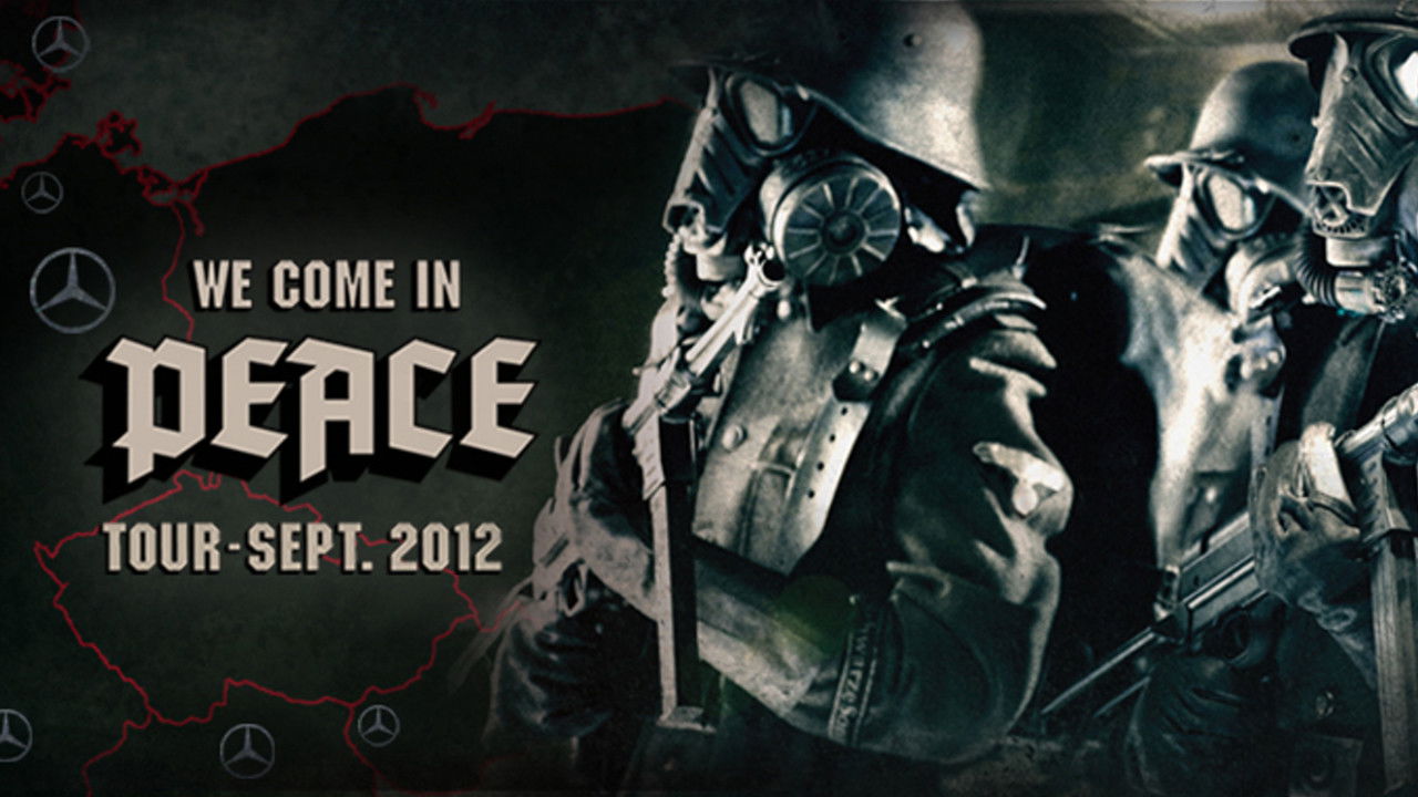 Laibach - We Come In Peace - Kranj backdrop