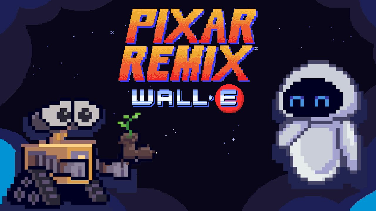 Pixar Remix: WALL·E in 16-Bit backdrop