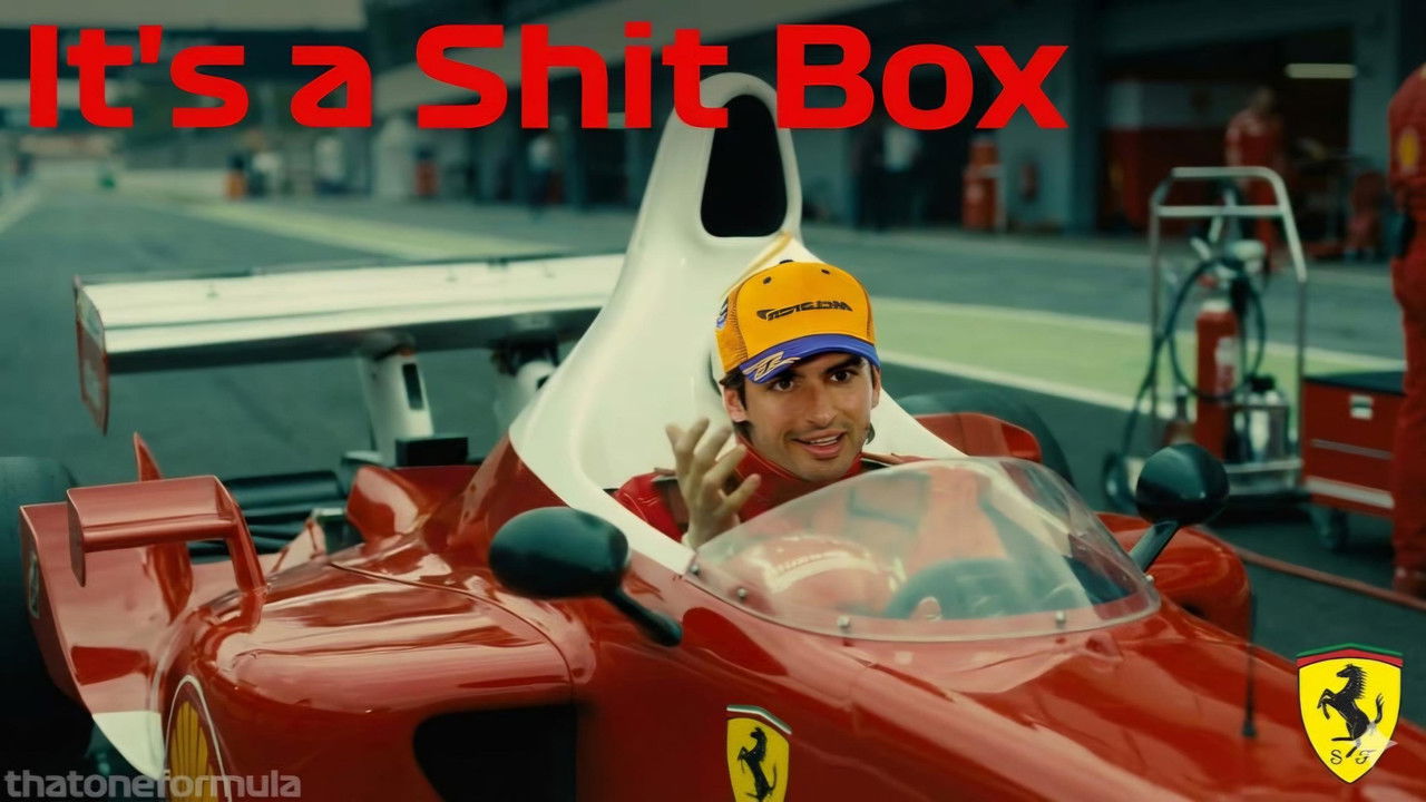 How Carlos Sainz felt after driving the 2021 Ferrari SF-21 backdrop