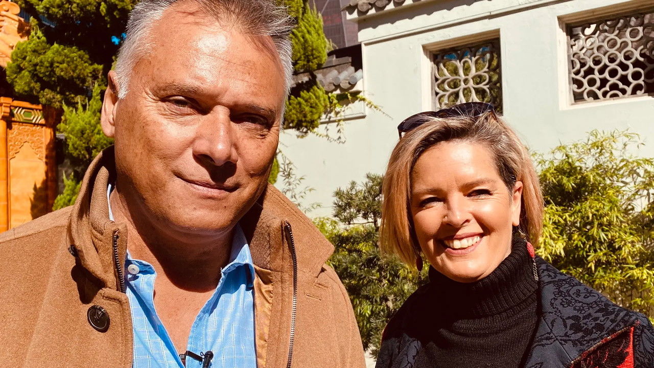 Just Between Us backdrop