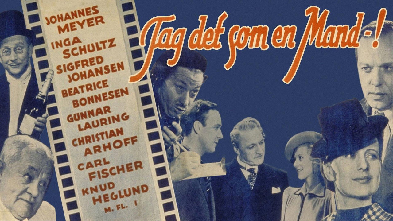 Tag det som en mand backdrop