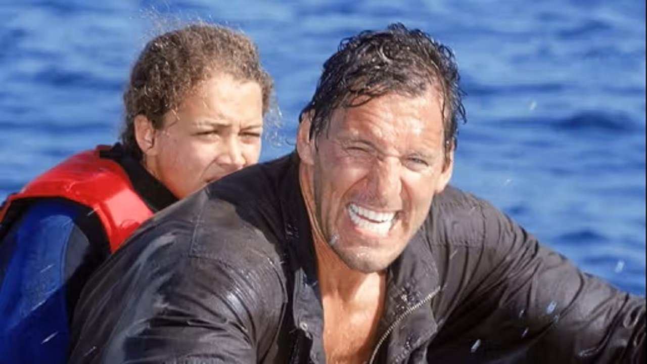 Shark Attack in the Mediterranean backdrop