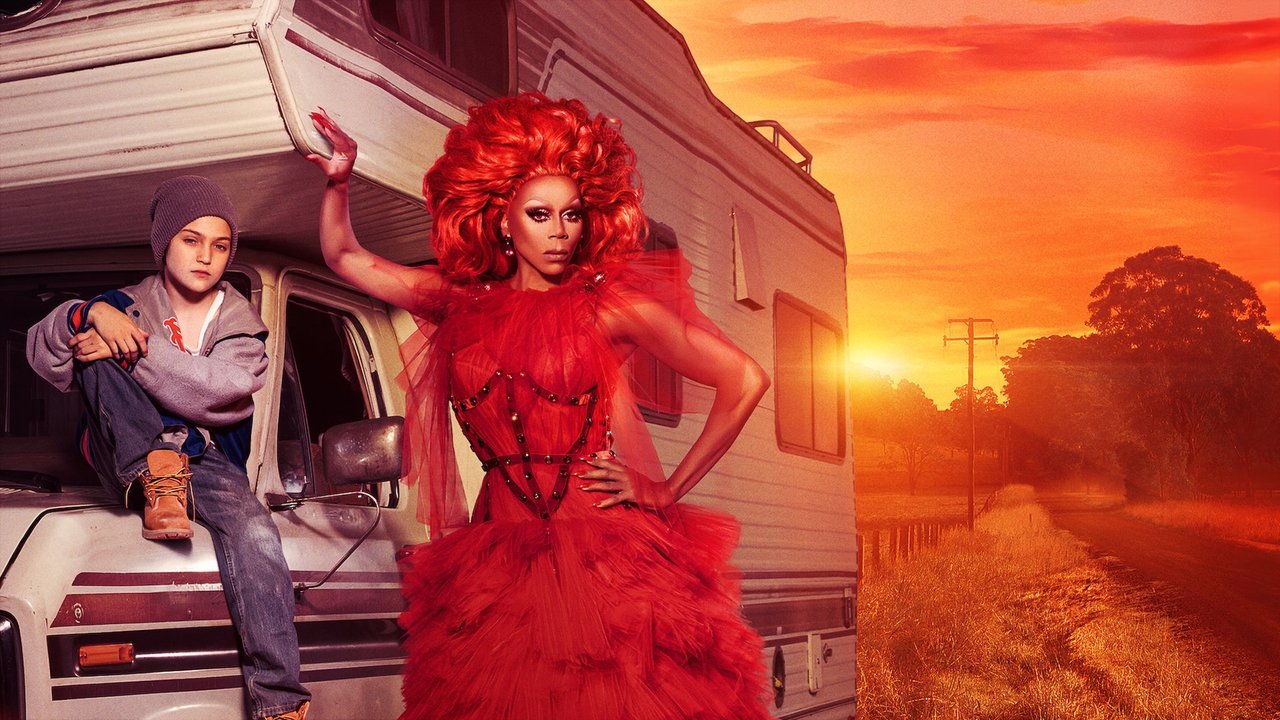 AJ and the Queen backdrop