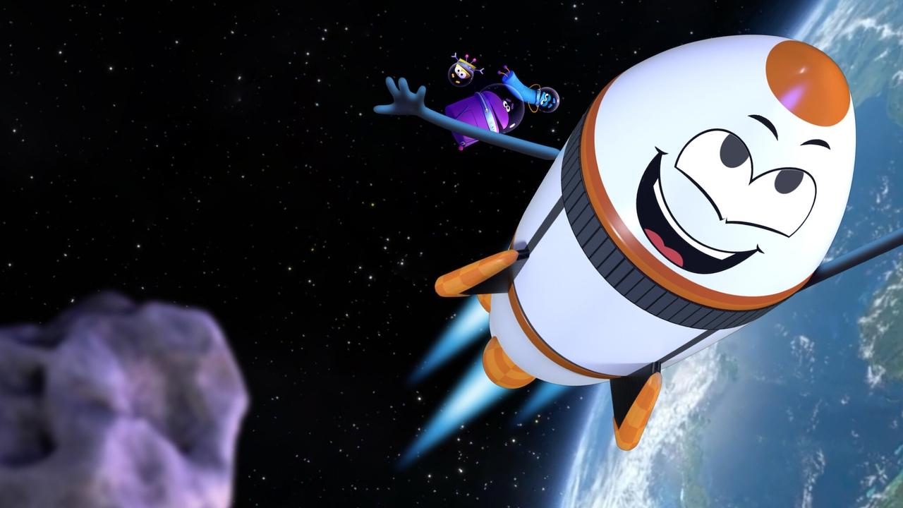 A StoryBots Space Adventure backdrop