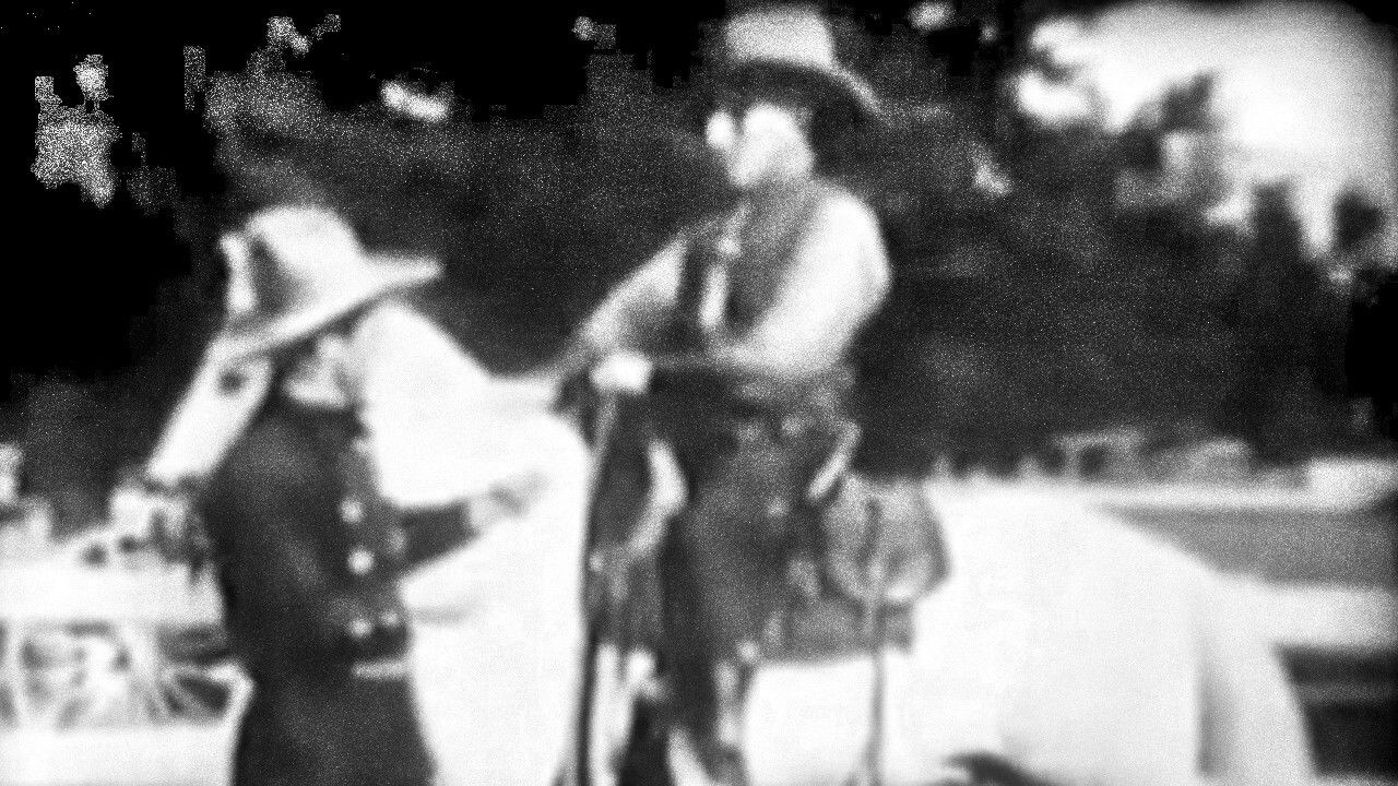 An Arizona Wooing backdrop