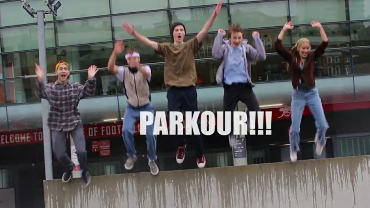Parkour!!! (and corruption with a Q)! backdrop