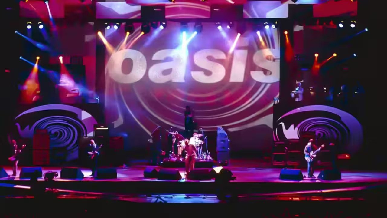 Oasis: First Night Live at Maine Road backdrop
