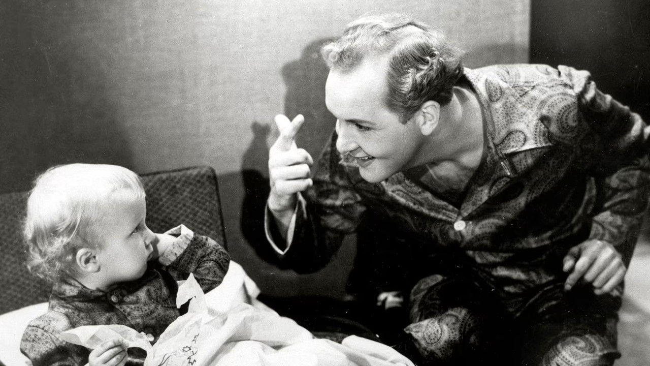 Poikamies-pappa backdrop