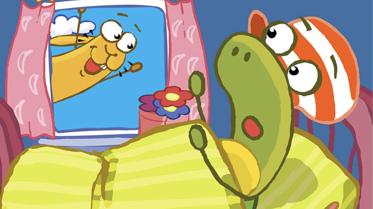 Harry and Toto backdrop