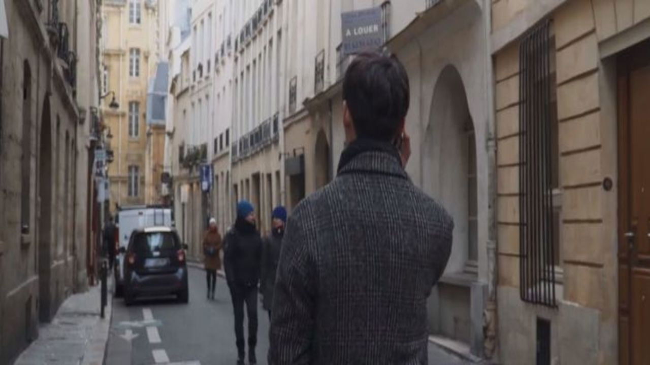 Shakespeare and Company backdrop