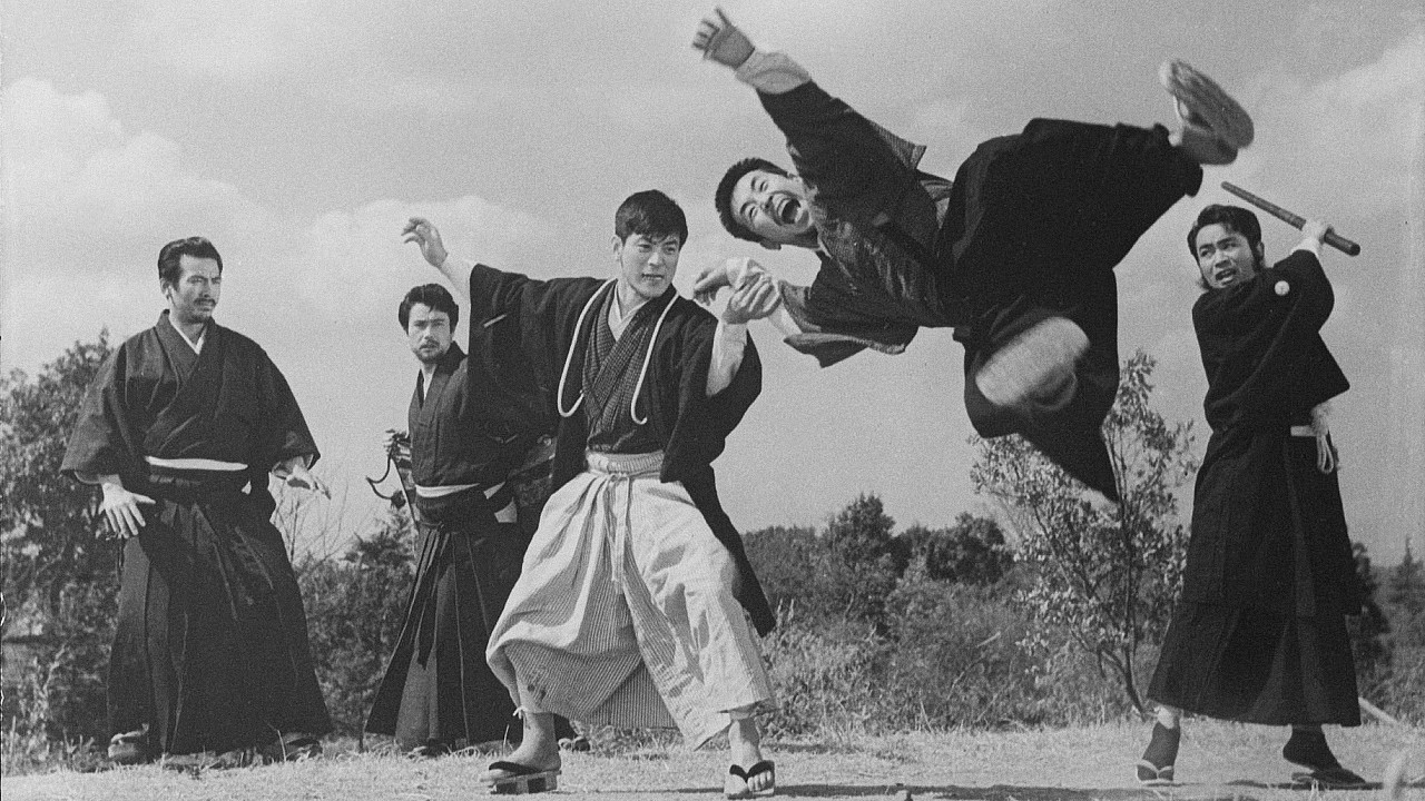 Kodokan Under a Morning Moon backdrop