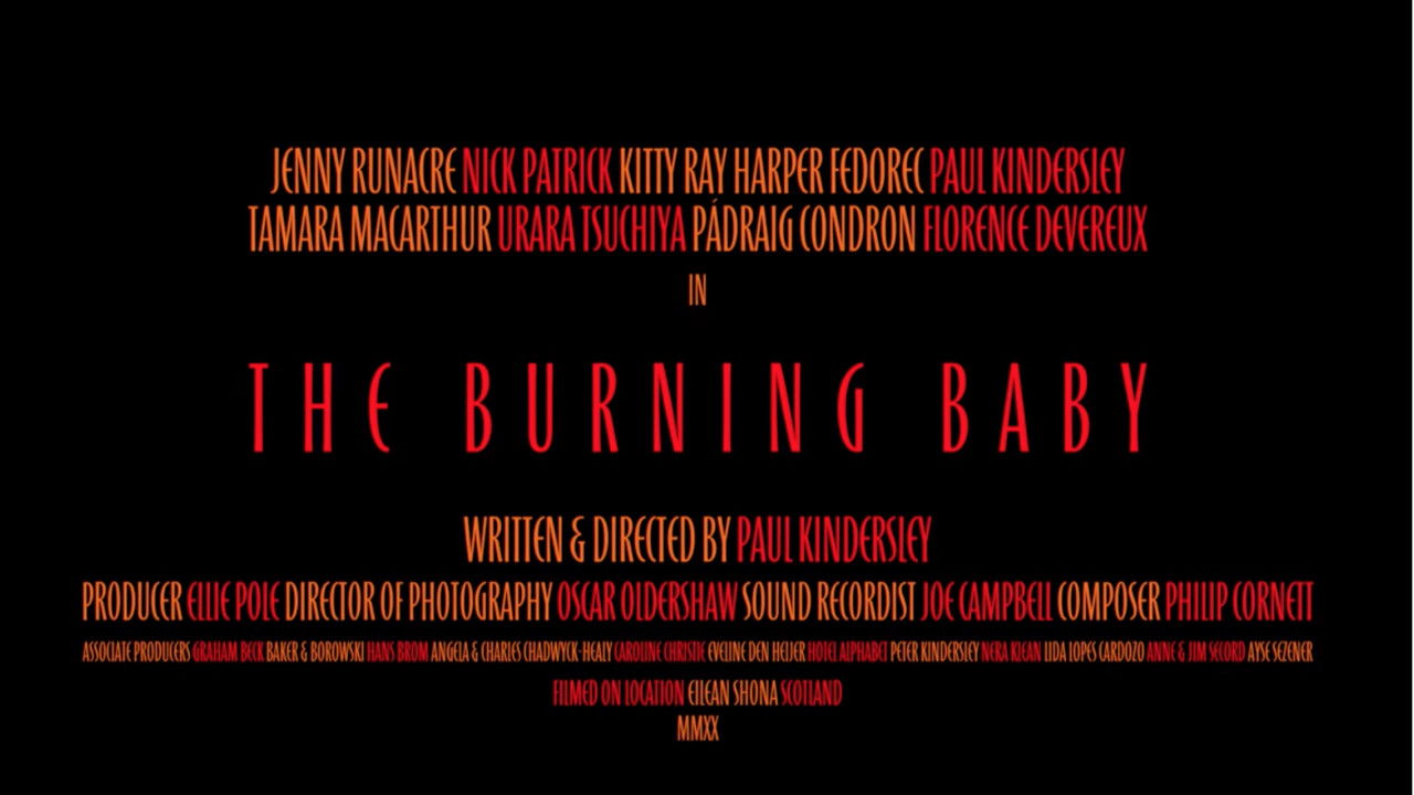 The Burning Baby backdrop